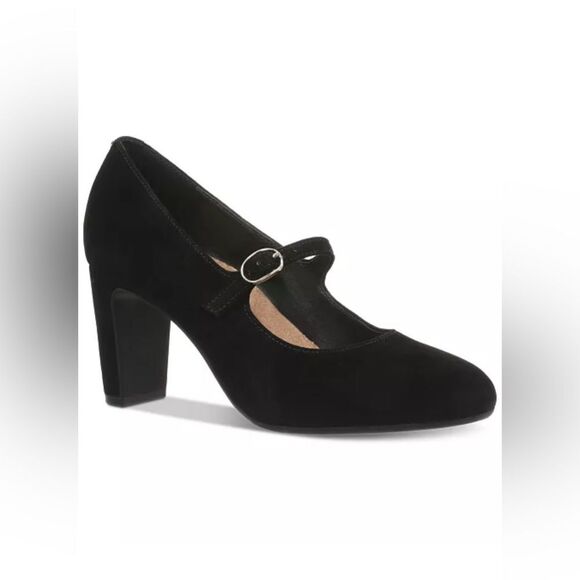 GIANI BERNINI  Black Elegant Black Mary Jane Heels NWOT Size 10 - Picture 2 of 12